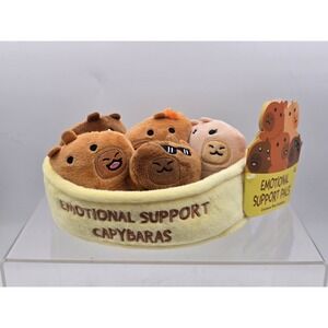 NWT Emotional Support Capybaras - Plush Gift Set for Loved Ones of All Ages